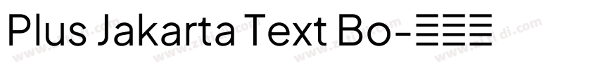 Plus Jakarta Text Bo字体转换